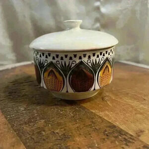 Vintage Kathie Winkle October  Berry Covered Sugar Dish